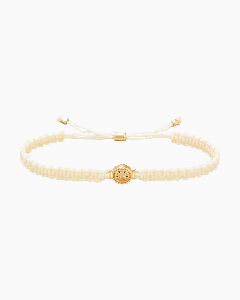 Sand Dollar Friendship Bracelet • Cream