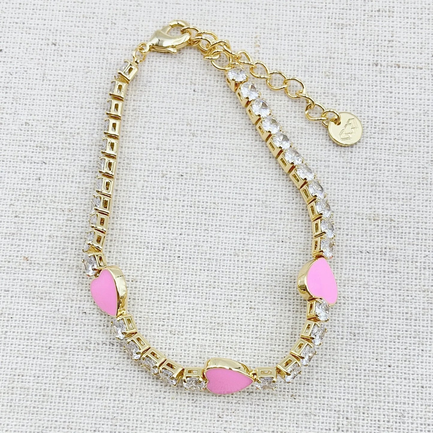 PINK HEART BRACELET