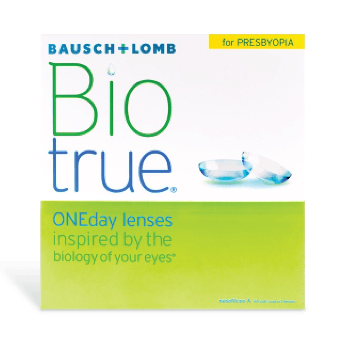 Biotrue One Day for Presbyopia multifocal contact lens - v sense optics bausch and lomb b&l daily disposable silicone hydrogel on eyes cornea affordable comfort sharp clear vision breathable wetting ability 90 pack