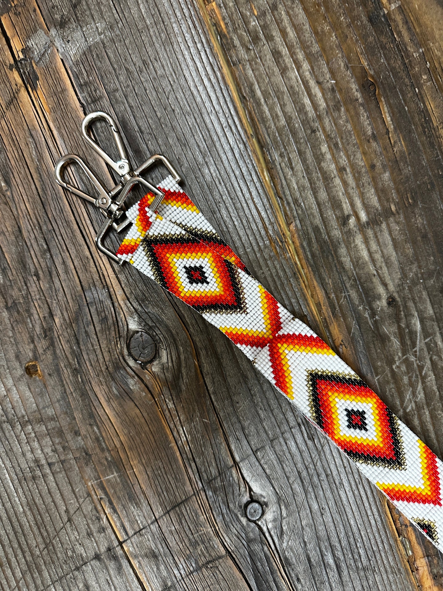 Kaqchi Beaded White Tribal Crossbody Straps ~ MADE TO ORDER