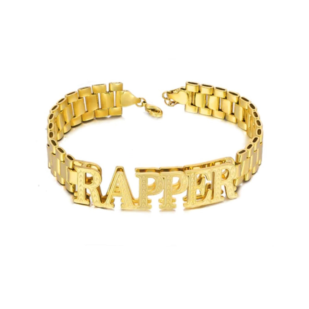 Personalized Name Bracelet Hip Hop Bracelet Trendy Jewelry Gifts For Men