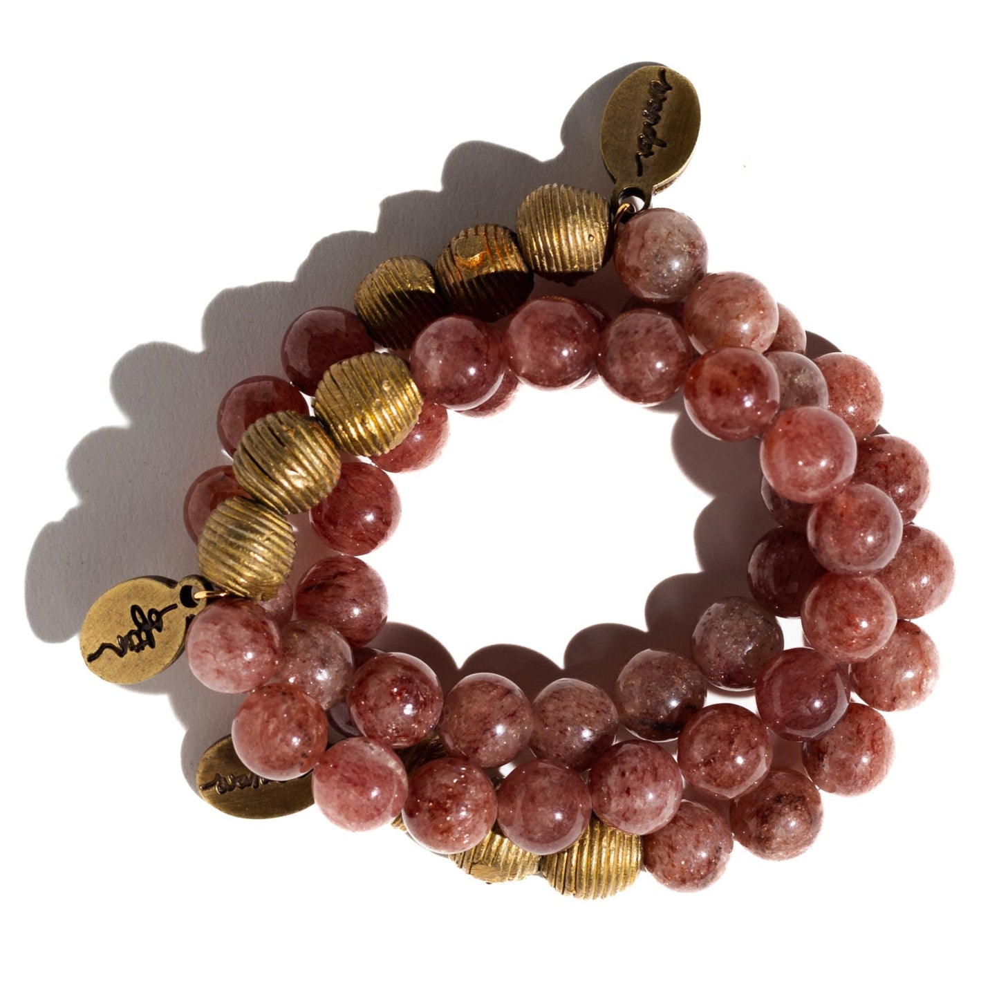Strawberry Quartz | Beaded Bracelet