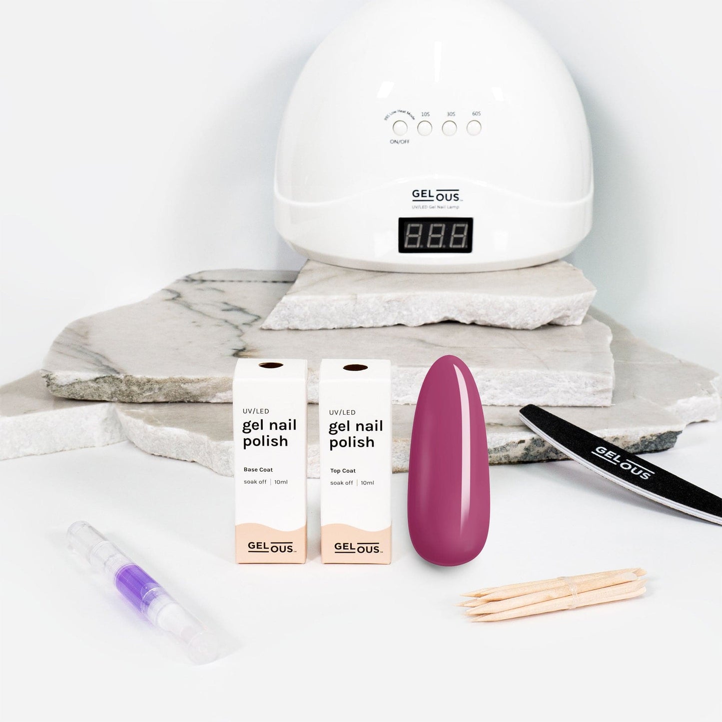 Gelous gel nail polish Berry Crush Essentials Pack - photographed in New Zealand