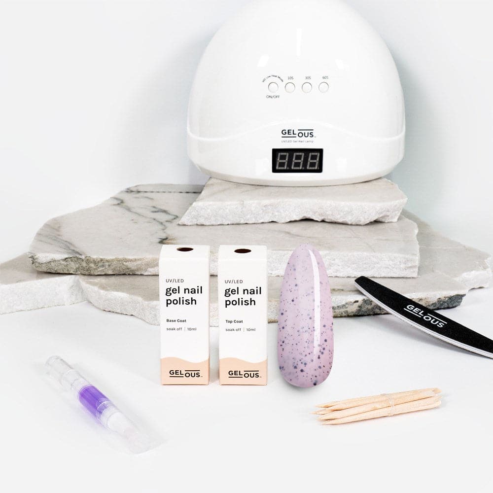 Gelous gel nail polish Speckled Egg Essentials Pack - photographed in New Zealand