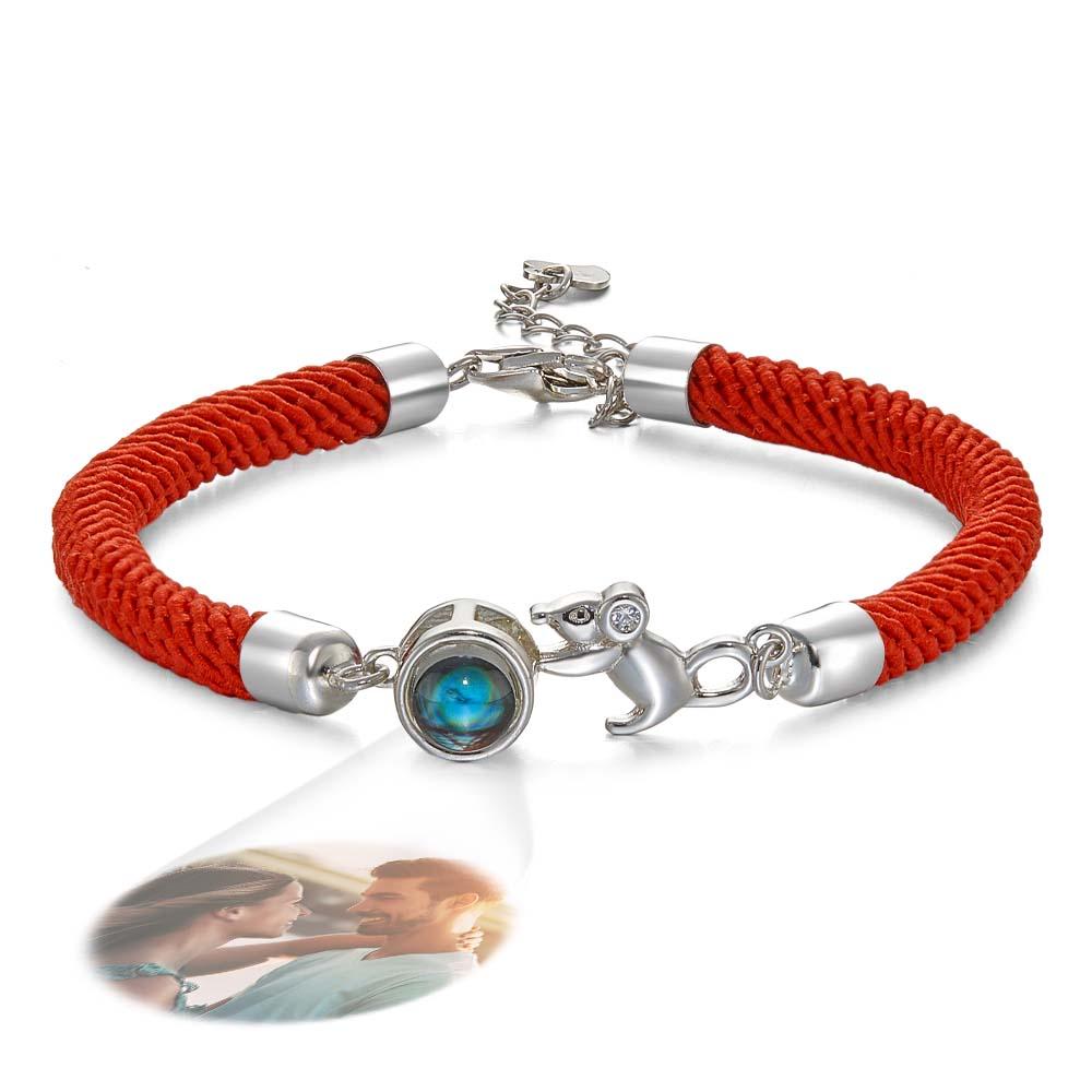 Custom Photo Projection Bracelet Cute Little Mouse