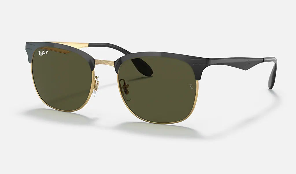 Ray-Ban RB3538 187-9A 53mm Black/Gray-Green (Polarized)