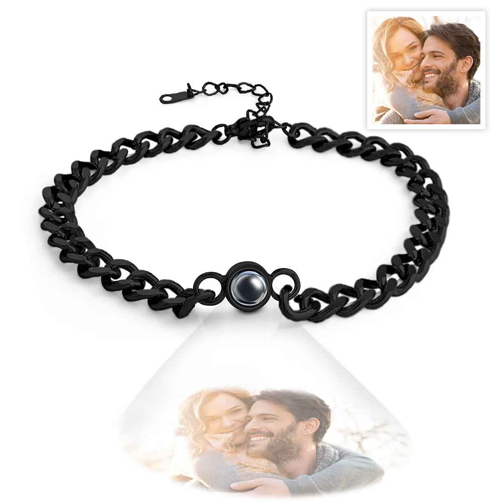 Personalized Photo Projection Bracelet Vintage Bracelet Jewelry For Him