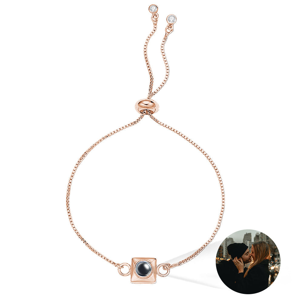Custom Projection Bracelet Square Simple Gift for Her