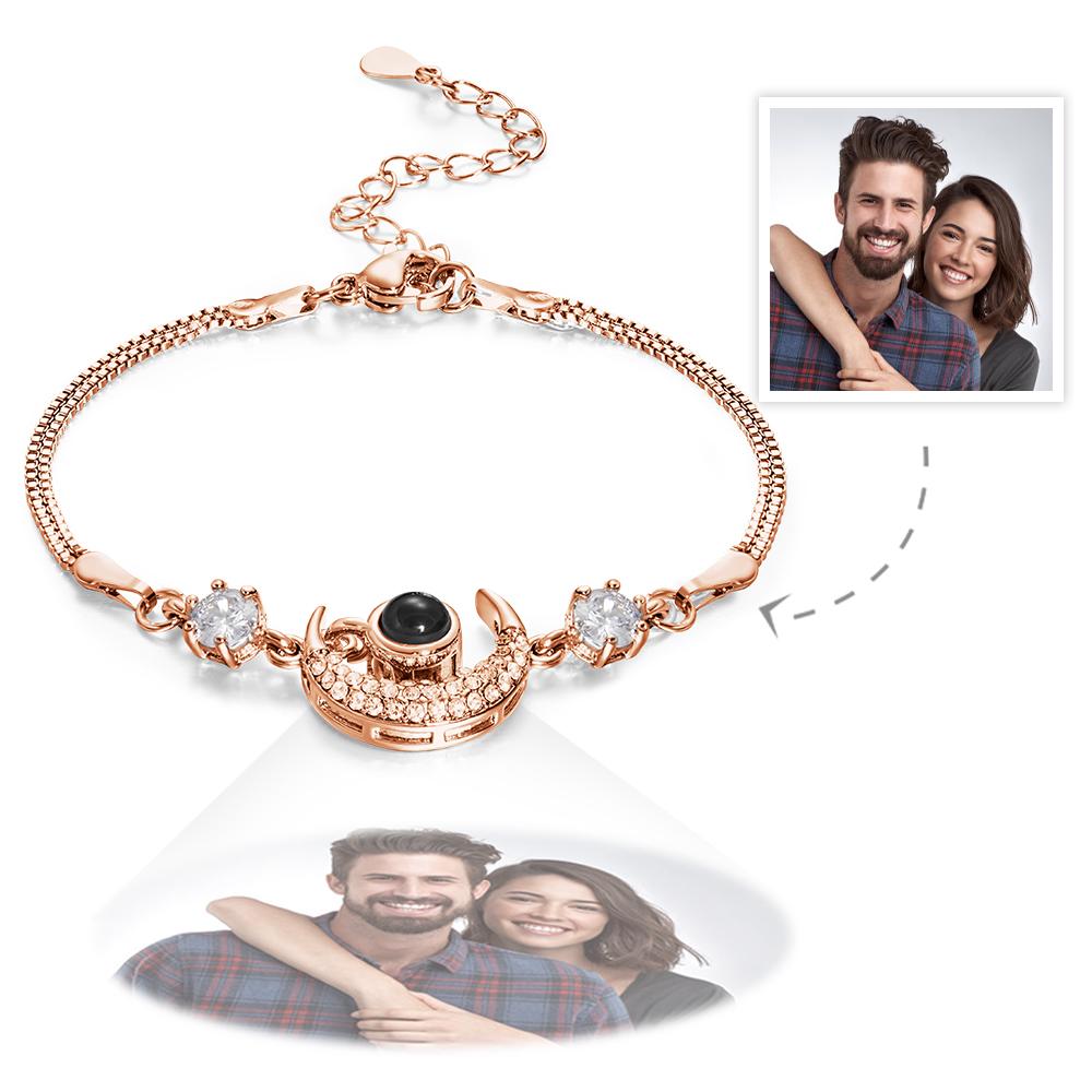 Custom Photo Projection Bracelet Moon Star Projection Bracelet Creative Gift