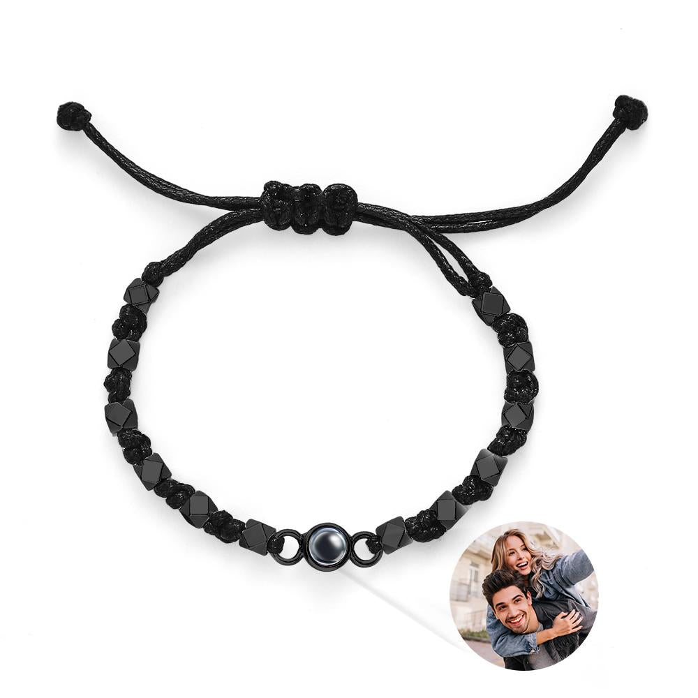 Custom Photo Bracelet Projection Braid Commemorative Gift