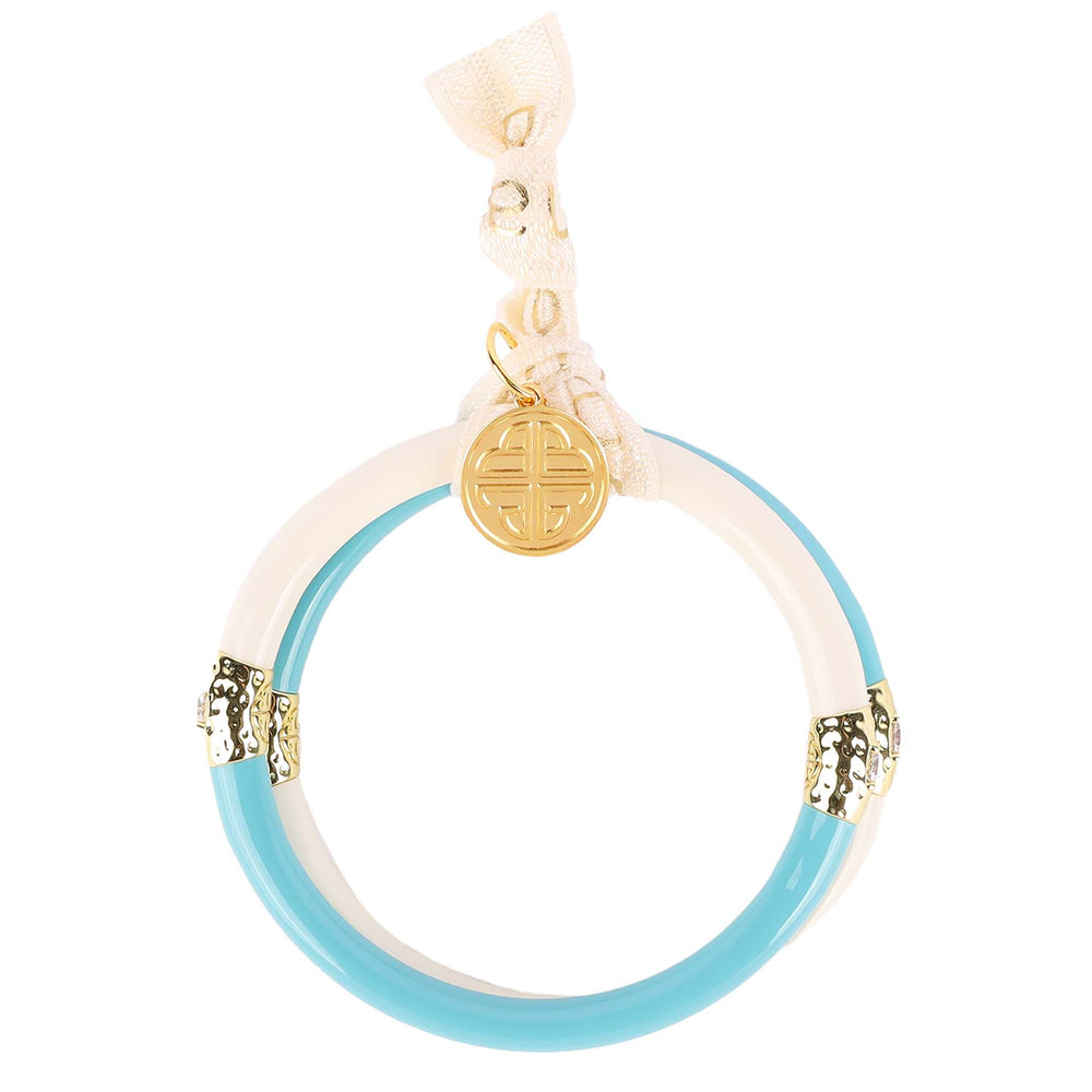 Yin & Yang All Weather Bangles® • Turquoise & Ivory