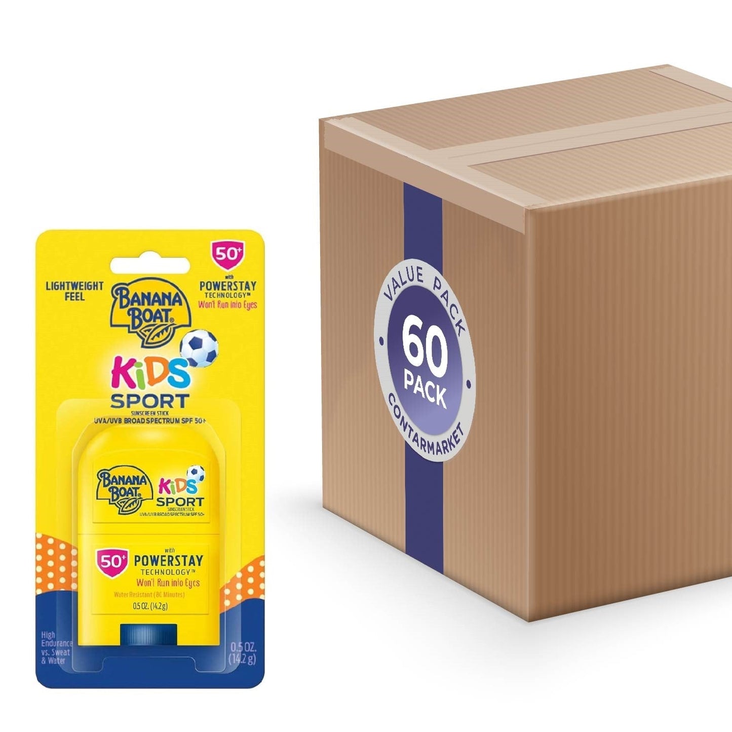 Banana Boat - Kids Sport Stick SPF 50 0.5 Oz -60 Pack