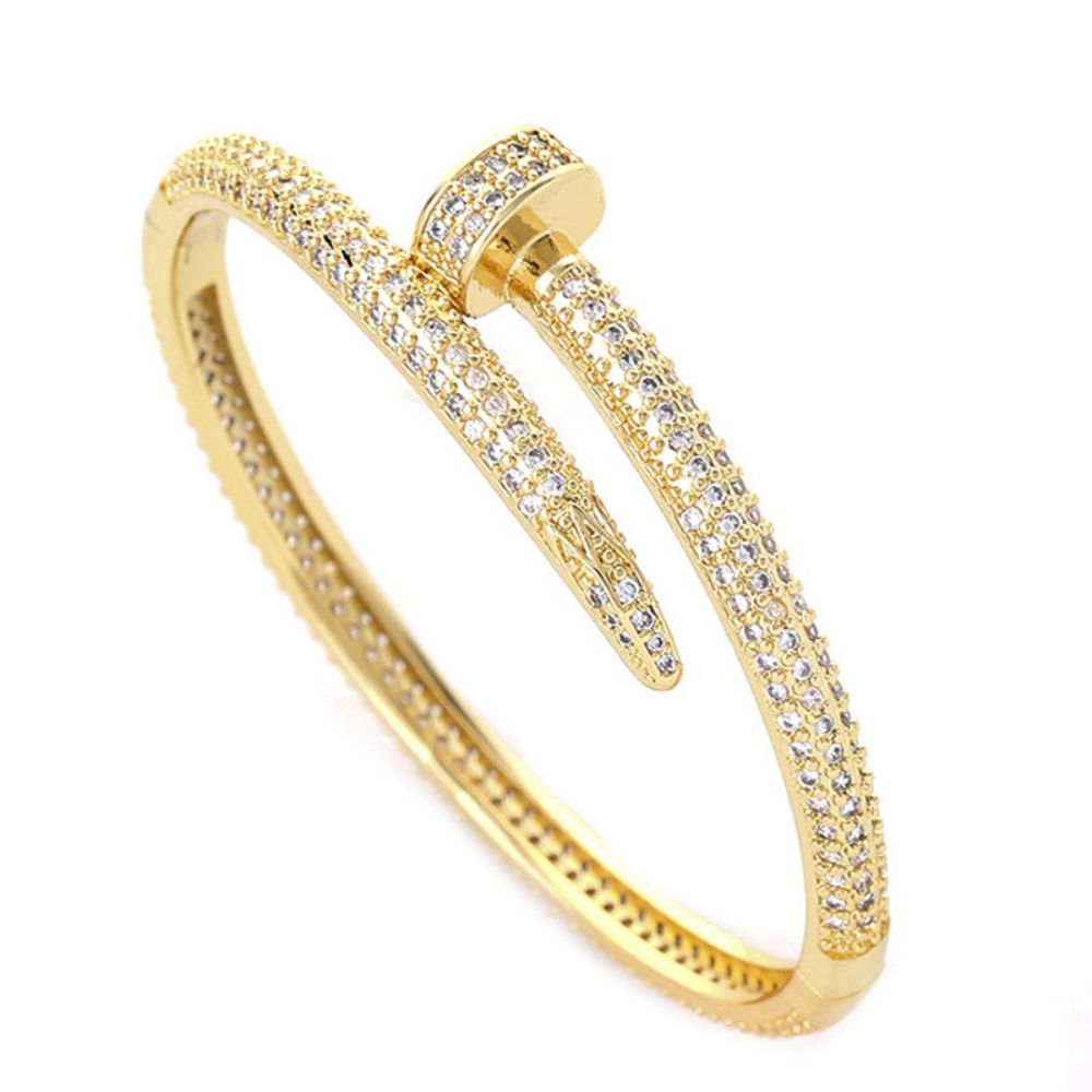 Hip Hop Bracelet Creative Nail Zircon Iced Bracelet For Men