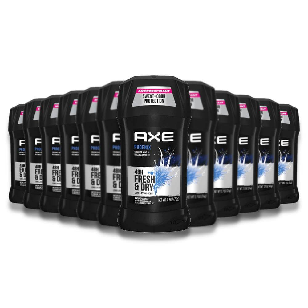 Axe Deodorant Dry Invisible Solid, Phoenix, Bulk - 2.7 Oz - 12 Pack