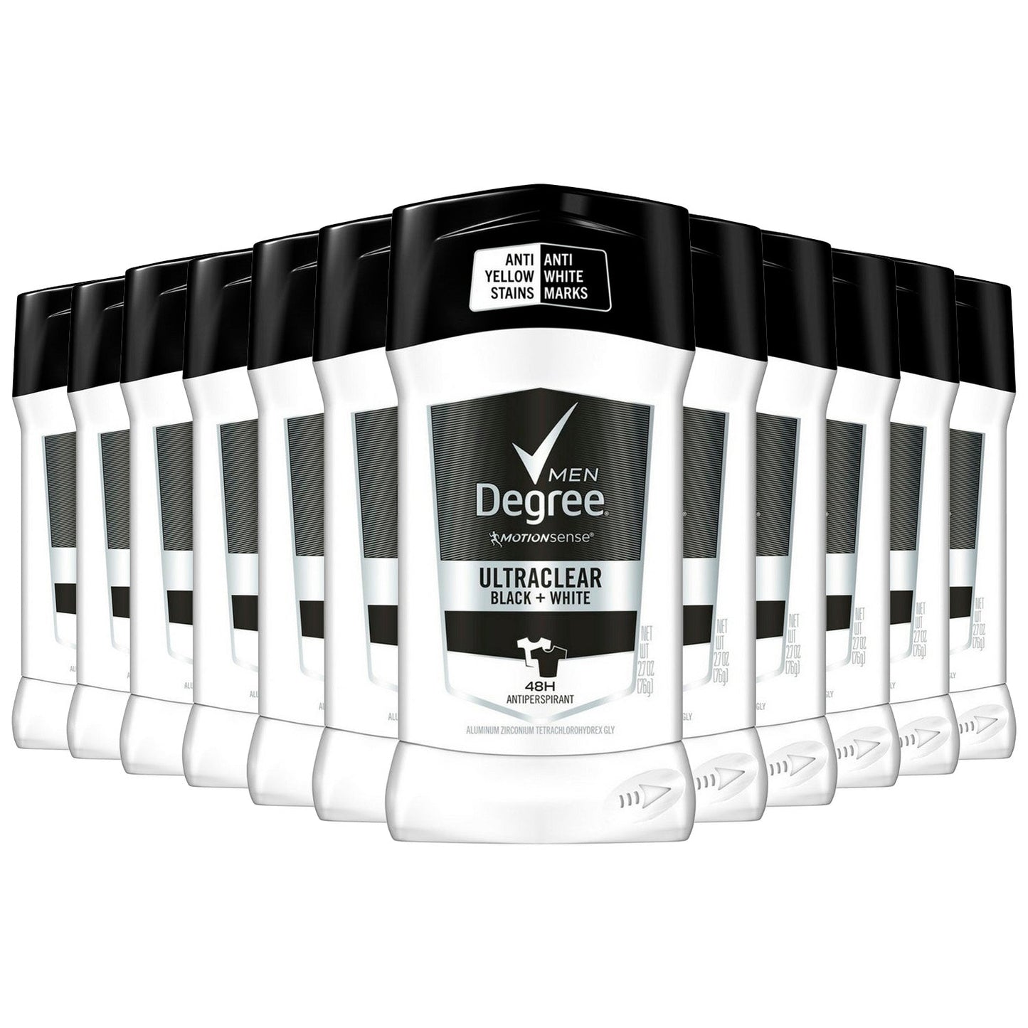 Degree Men Deodorant Ultraclear, Black + White Bulk - 2.7 Oz - 12 Pack