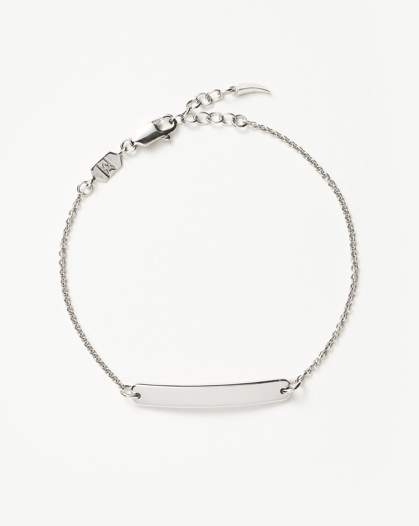 Engravable Bar Chain Bracelet | Silver Plated Bracelets Missoma Sterling Silver