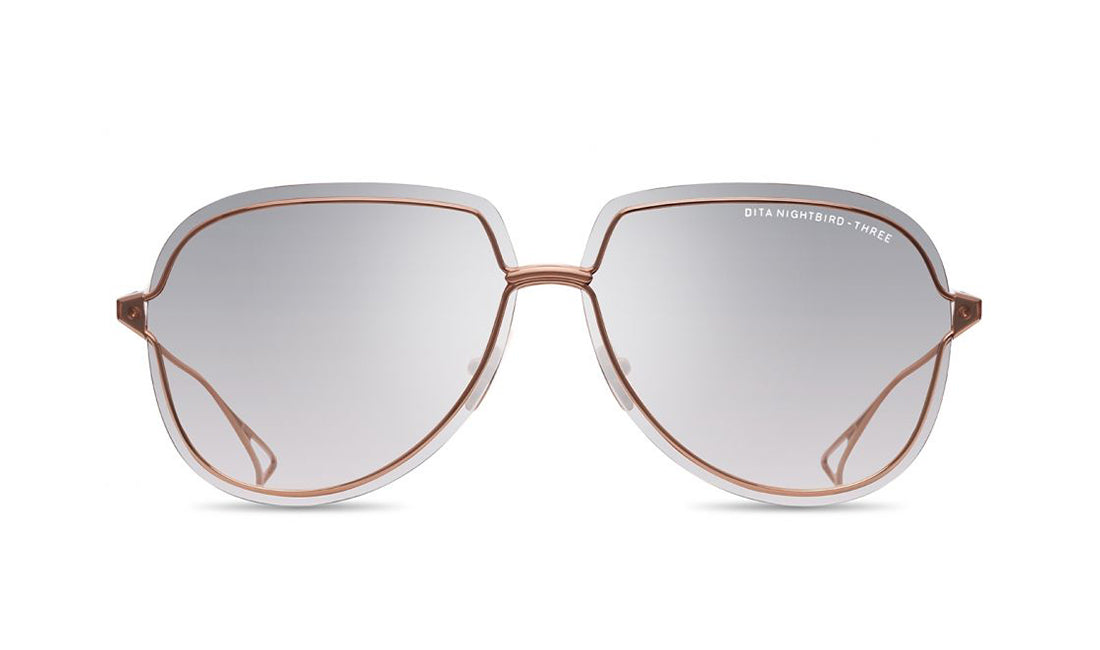 Sunglasses DITA Nightbird Three (Web Exclusive) Aviator, Dita, Large, Non-Polarized, Non-Prescription, Rose Gold, Sunglasses, Titanium, Womens