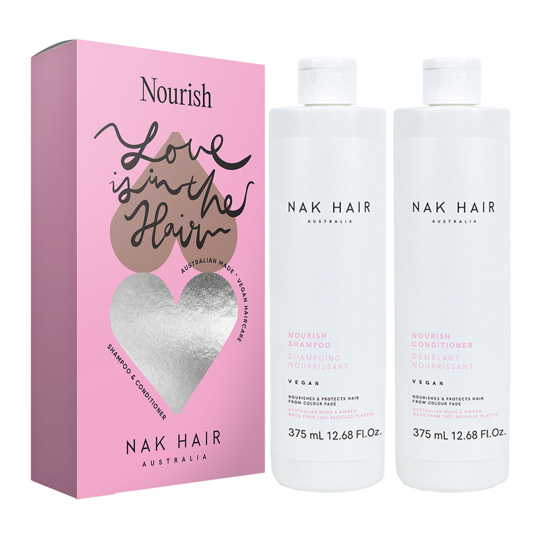 NAK Hair Nourish Shampoo & Conditioner 375ml Duo Pack