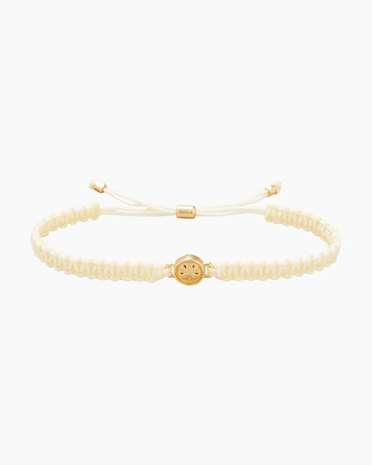 Sand Dollar Friendship Bracelet • Cream