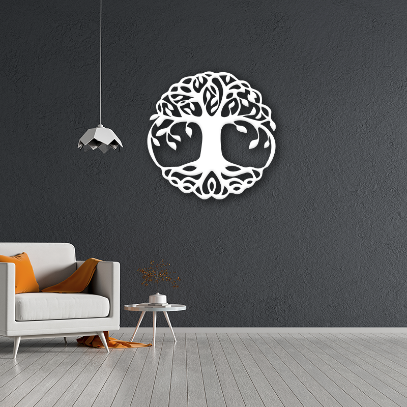 Tree Of Life Metal Monogram