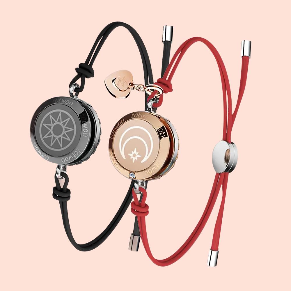 Long Distance Love Couple Remote Interactive Induction Bracelet Smart Ring Valentine's Day Gift