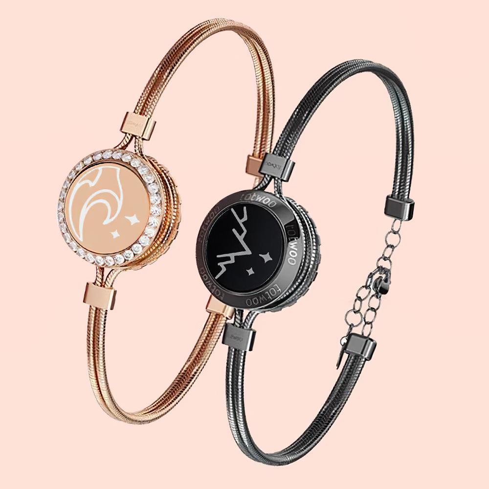 Long Distance Love Couple Remote Interactive Induction Bracelet Smart Ring Valentine's Day Gift