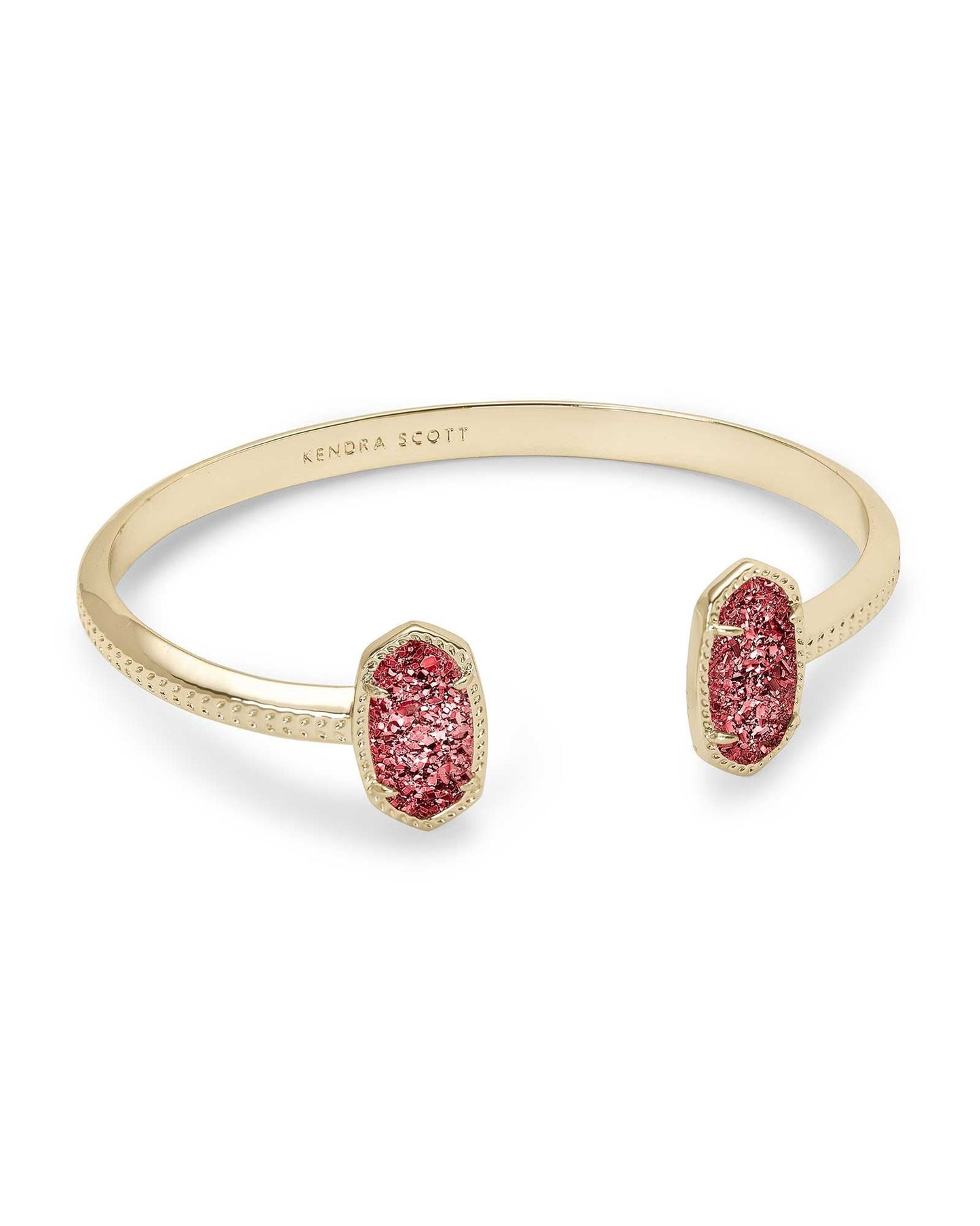 Elton Gold - Raspberry Drusy Bracelet