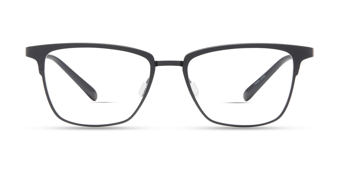 modo 4243 optical prescription eyewear glasses women ladies female rectangle upswept titanium made in japan strong durable long lasting black gold