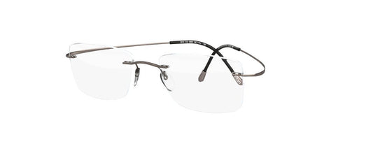silhouette tma must 5515 optical prescription eyewear eyeglasses glasses rimless hingless screwless titanium made in austria lightweight classic original gunmetal