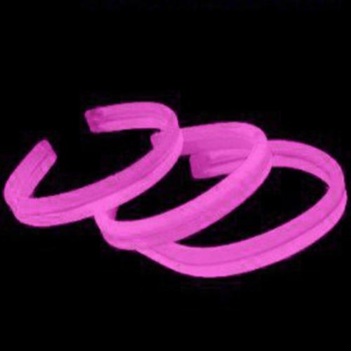 8 Inch Twister Glow sticks Bracelets Pink