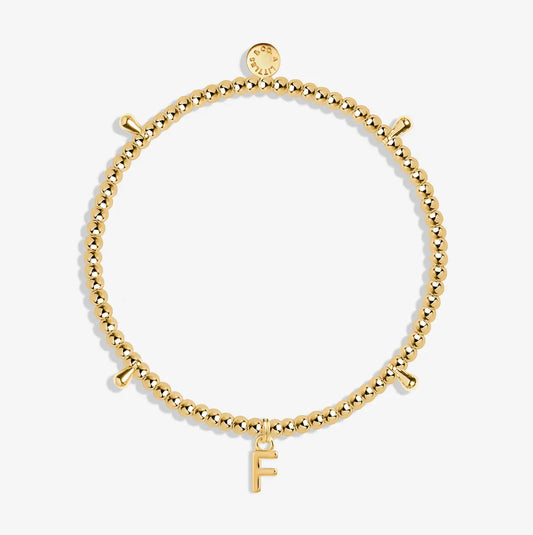 Alphabet A Little - F - Gold