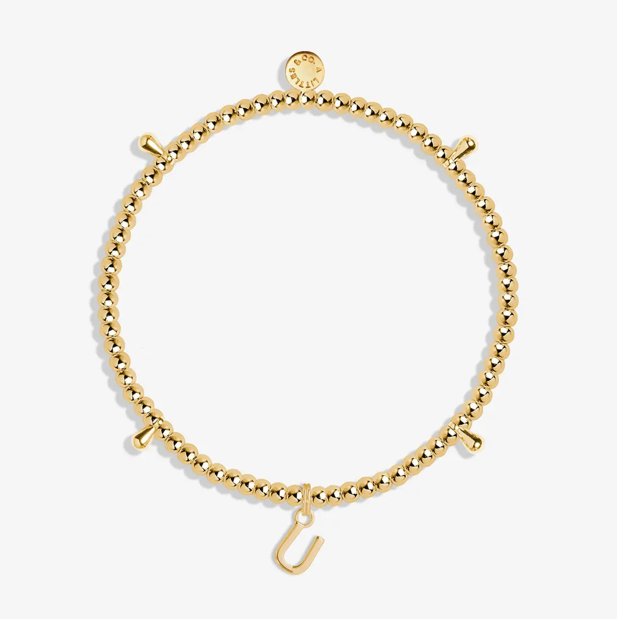 Alphabet A Little - U - Gold