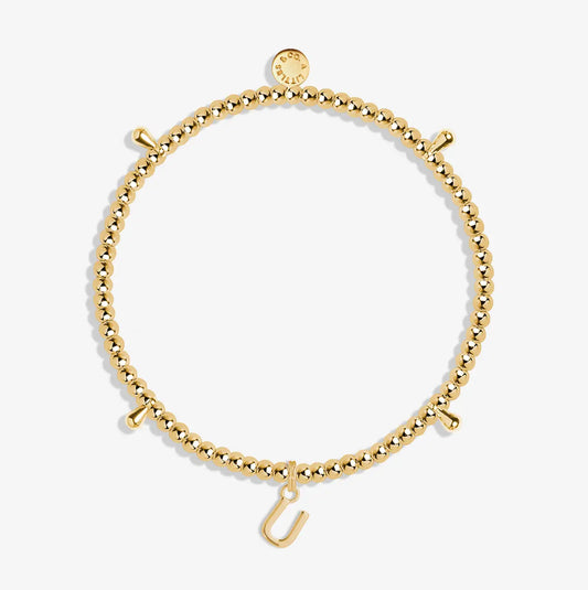 Alphabet A Little - U - Gold