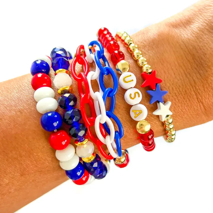 USA 4th Of July Bracelet