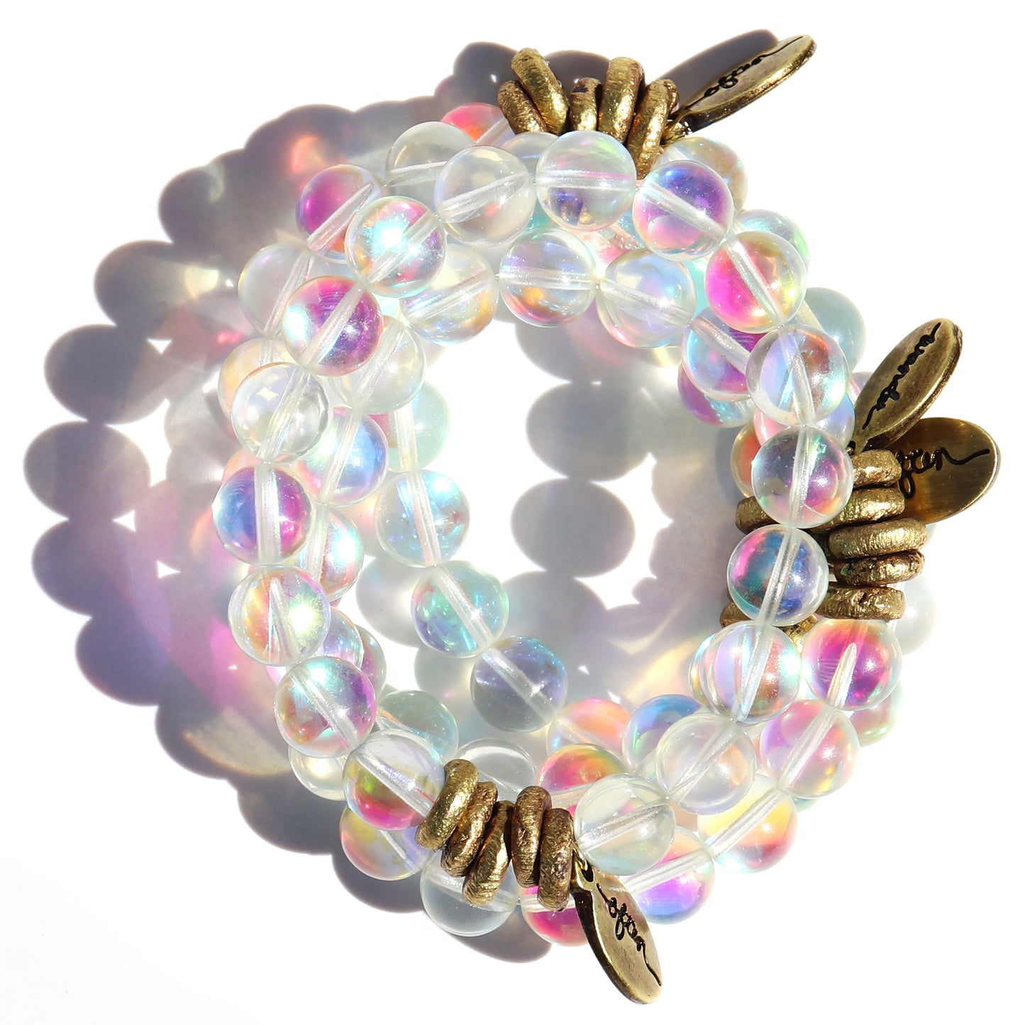 Angel Aura Quartz | Beaded Bracelet