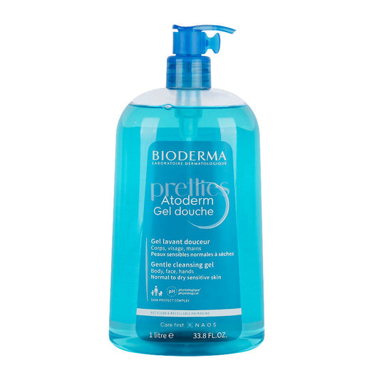Bioderma Atoderm Gel Douche Shower Gel 1000ml (Blue)