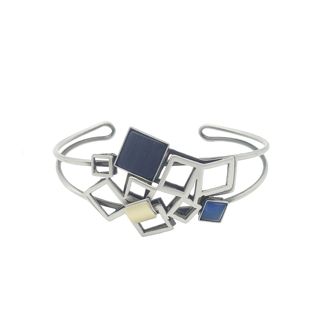 Art Jewerly Double Wire Brecelet Grey