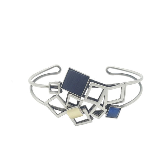 Art Jewerly Double Wire Brecelet Grey