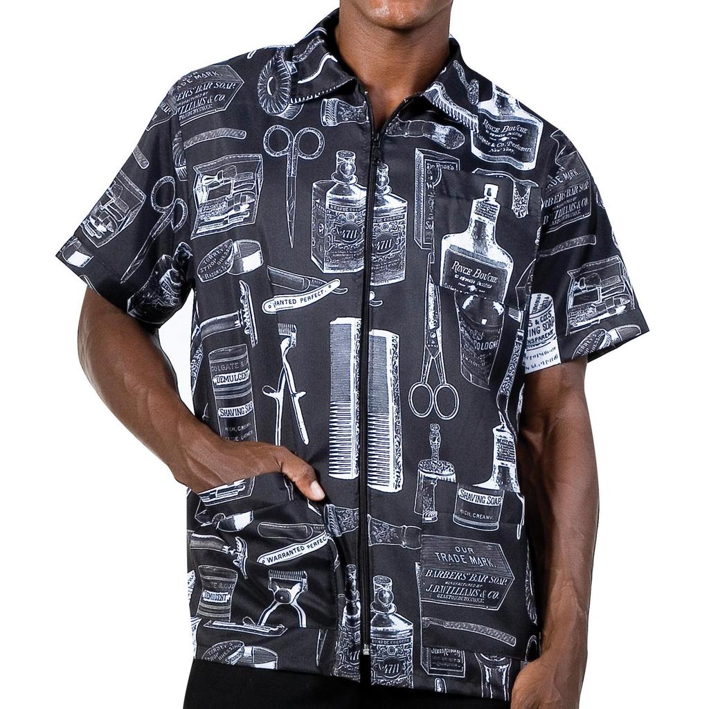 Betty Dain Vintage Barber Jacket Black 5XL[**]