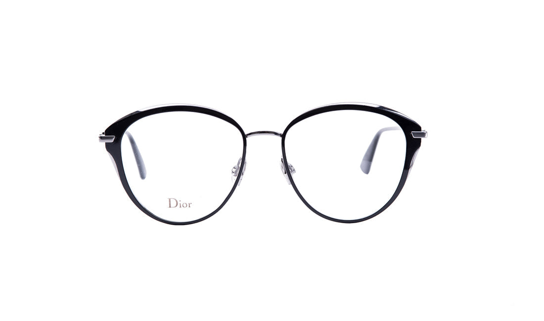 Frames Dior Dioressence20 Black, Dior, Frames, Medium, Metal, Oval, Prescription, Womens