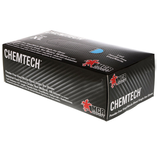 Chemtech Powder Free Nitrile Gloves Blue X-Large 100pk.