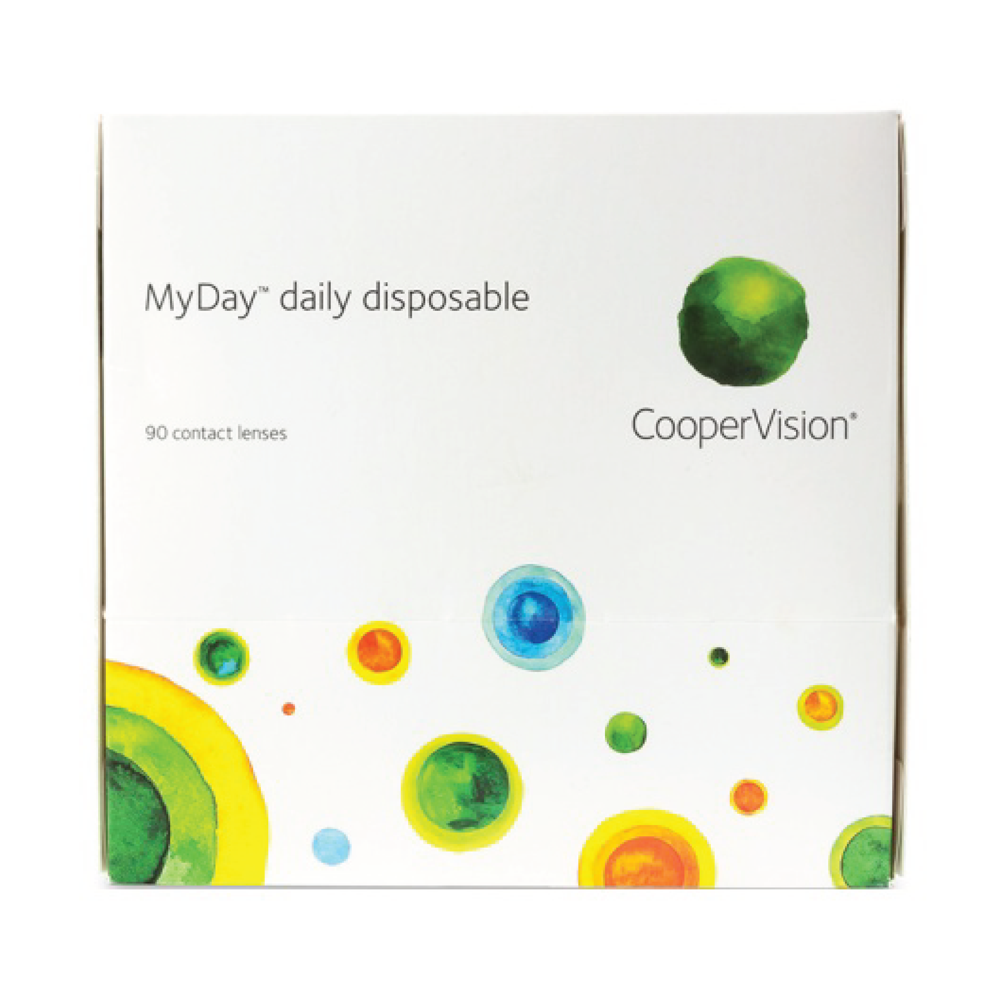 MyDay 1-Day contact lens - v sense optics coopervision daily disposable thin breathable wetting ability comfort wear on eyes cornea sharp clear vision affordable contacts define eyes best lenses oxygen moisture technology 90 pack