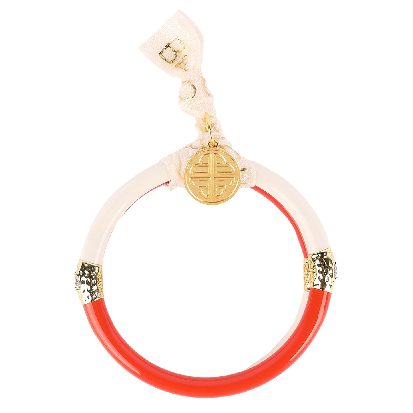 Yin & Yang All Weather Bangles® • Coral & Ivory