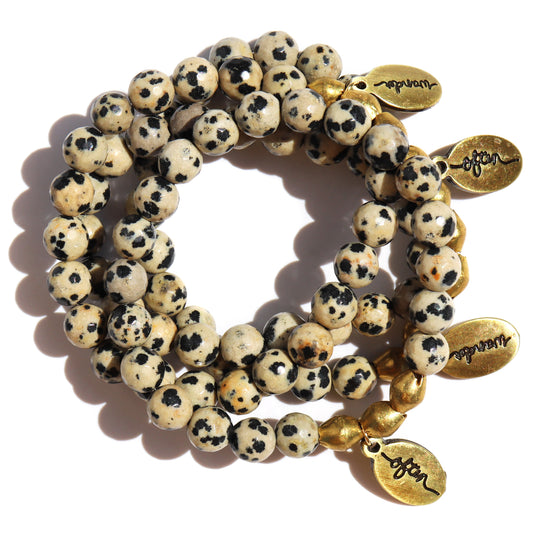 Dalmatian Jasper | Beaded Bracelet