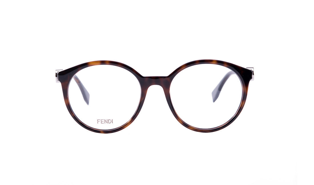 Frames Fendi FF0309 Black, Fendi, Frames, Havana, Medium, Oval, Plastic, Prescription, Womens