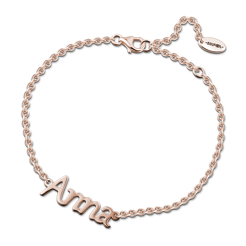Personalized Name Bracelet Silver - Length Adjustable