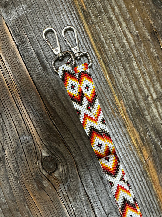 Kaqchi Beaded White Tribal Crossbody Straps ~ MADE TO ORDER