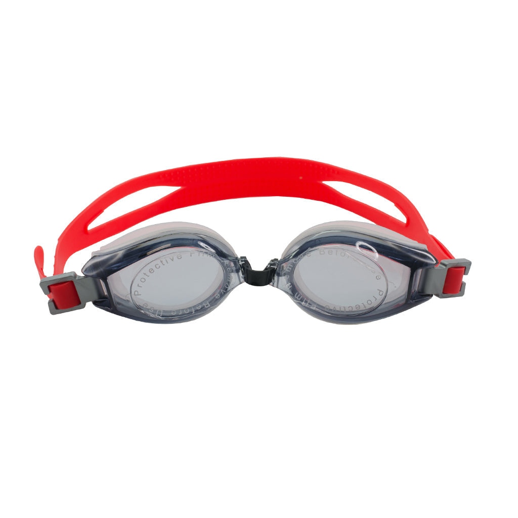Kleargo Adult Swimming Goggle (Non-Prescription) with red strap