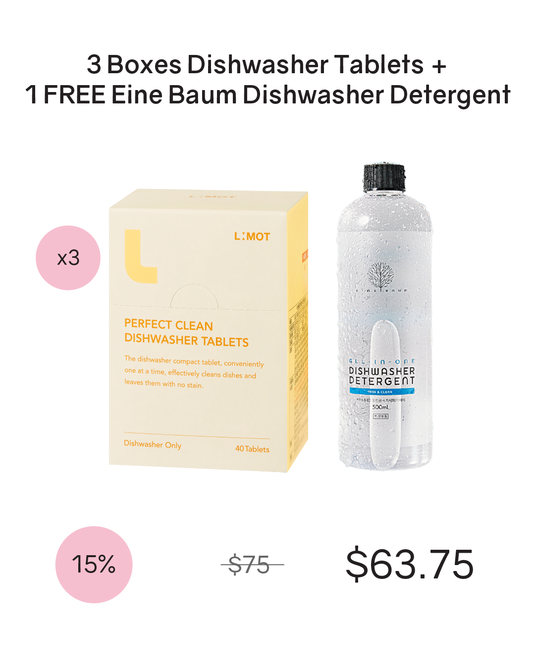 [PROMO] L:MOT Perfect Clean Dishwasher Tablets