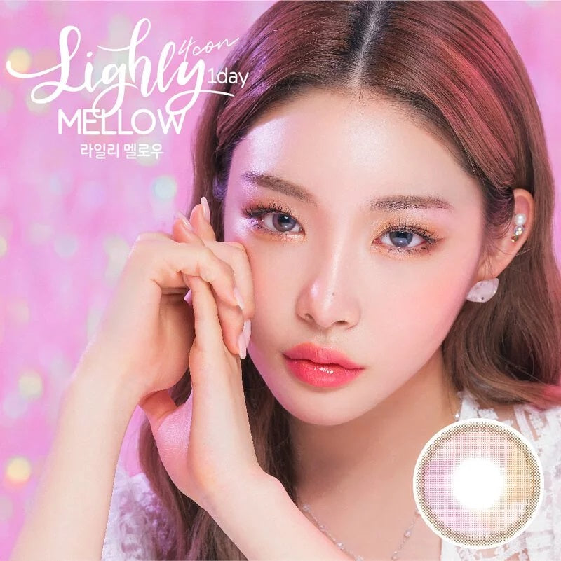 Lenstown Lighly Mellow Aurora Pink Contacts 20 Pack